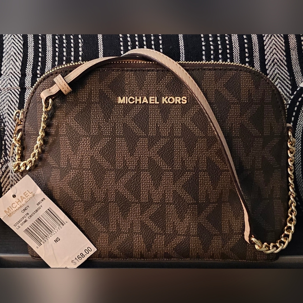 Michael Kors Dark Brown Crossbody Bag